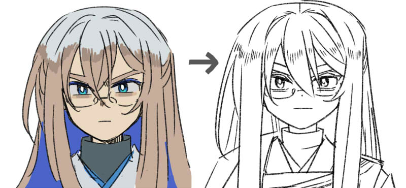 画像：井正の新旧前髪比較